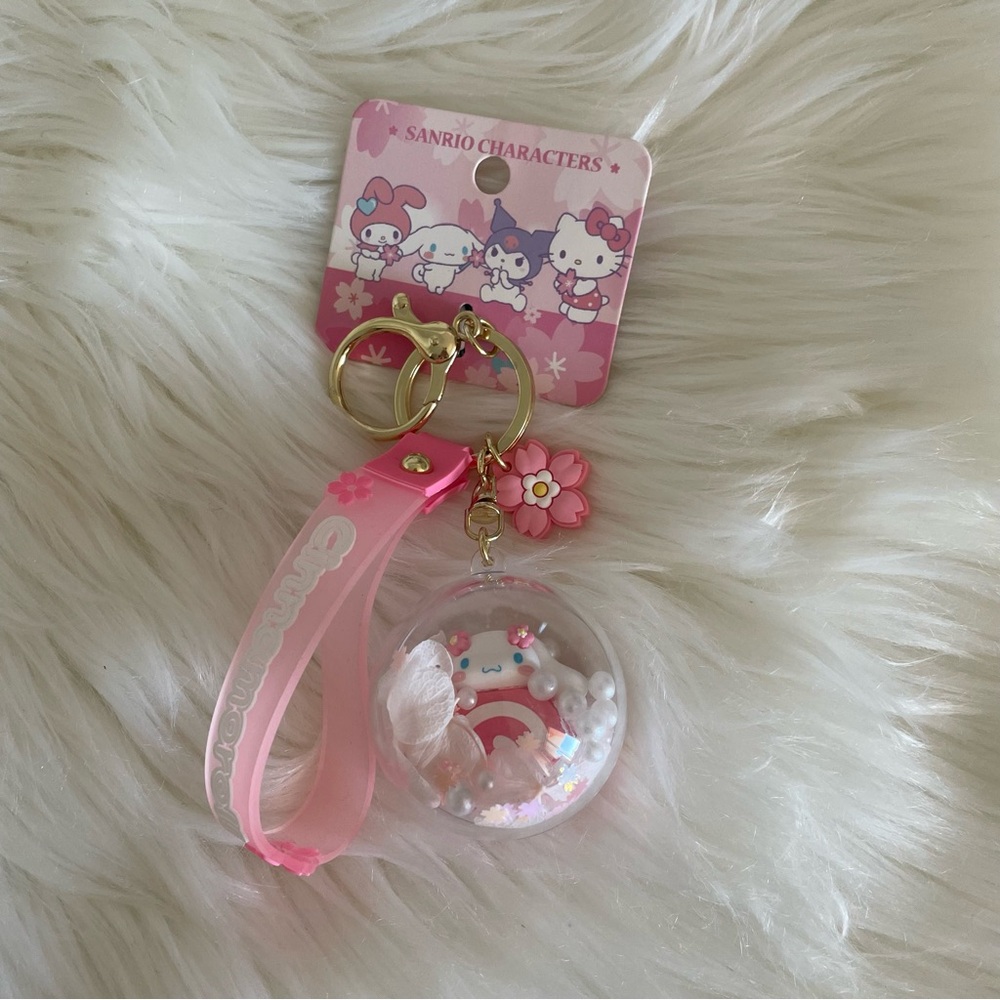 NEW Sanrio Cinnamoroll Pink Keychain Toy